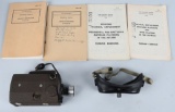 WWII US LOT INCLUDING N-6 CAMERA, GOGGLES MANUALS