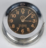 WWII US NAVY 1940 CHELSEA SHIP DECK CLOCK