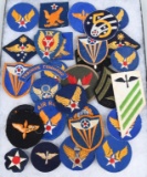 WWII U.S ARMY AIR FORCE AAF PATCH LOT THEATER MADE