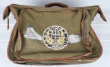 WWII US 20TH AAF PAINTED OFFICER MILITARY SUITCASE