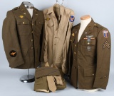 WWII U.S. ARMY AIR FORCE AAF UNIFORM LOT