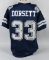 Tony Dorset signed Dallas Cowboys blue jersey