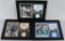 DORSETT, HARRIS & NAMATH FRAMED SIGNATURES & PICS