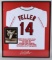 Bob Feller signed framed stat jersey