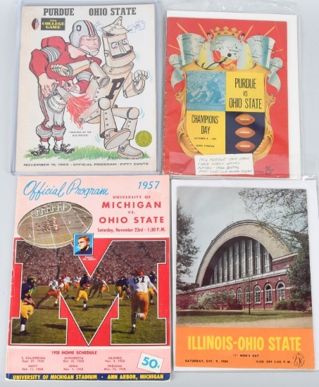 4- 50s-60s Ohio State vintage programs