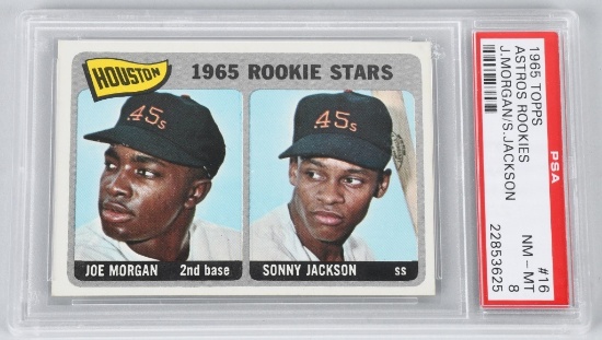 Joe Morgan 1965 Topps rookie card, PSA graded