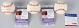 Lemon, Roberts, & Alomar signed Baseballs