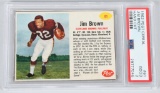 Jim Brown 1963 Post Cereal card PSA