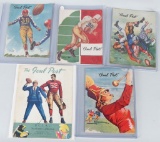 5 Vintage Goal Post FOOTBALL Programs UCLA