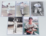 Vintage signed baseball star lot of 8X10 photos