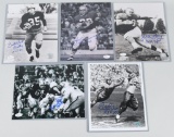 Vintage football signed photo lot w/ certs