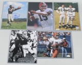 Cleveland Browns stars signed photo lot