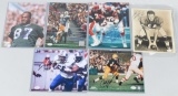 NFL Hall-of-Famers signed 8X10 photo lot JSA