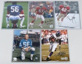 NFL & HOF signed color 8X10 photos w/ certs