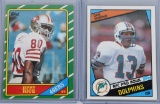 Dan Marino and Jerry Rice rookie cards