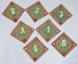 7- NEW YORK 1914 B-18 BASEBALL TOBACCO FELTS