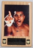 Muhammad Ali signed color 11X14 photo display JSA