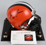 Jim Brown full-size signed helmet JSA