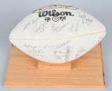 27 Hall-of-Famers & Stars signed Football JSA