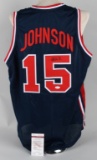 MAGIC JOHNSON SIGNED TEAM USA JERSEY JSA