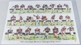 1964 Cleveland Browns Championship signed litho