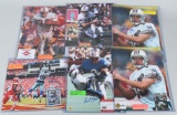 5- FOOTBALL SIGNED 11X14 ACTION PHOTOS