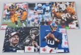 5- FOOTBALL SIGNED 11X14 ACTION PHOTOS