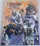 LA Rams 'Fearsome Foursome' signed Legends Mag