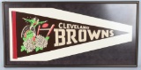 Cleveland Browns fluorescent green player Pennant