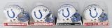 Baltimore Colts mini-helmets: Shula, Berry, Mackes