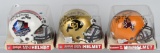 Raiders mini-helmets: Blitenikoff, Haynes, Branch