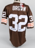 Jim Brown, Mitchell Ness signed jersey JSA