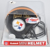 Franco Harris signed mini-helmet