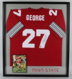 Eddie George signed & framed jersey