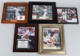 5- BASEBALL SIGNED PHOTS