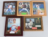 5- BASEBALL SIGNED ACTION PHOTOS