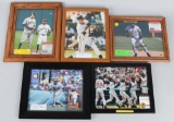 5- BASEBALL SIGED ACTION PHOTOS