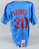 TIM RAINES SIGNED EXPOS JERSEY w/ CERT