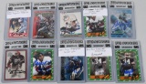 10- FOOTBALL & BASEBALL SIGNED CARDS w/ CERTS