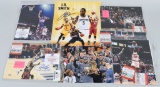 12- BASKETBALL SIGNED 8X10 PHOTOS w/ CERTS