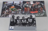 3- CLEVELAND BROWNS SIGNED PICTURES