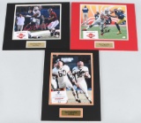 3- OHIO STATE & BROWNS SIGNED 8X10 PHOTOS