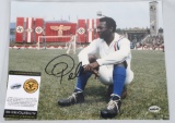 PELE SIGNED NAZI ACTION PHOTO w/ CERT