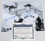 JOE DiMAGGIO & TED WILLIAMS SIGNED 8X10