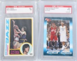 2-GRADED BASKETBALL CARDS, LeBRON & MARAVICH