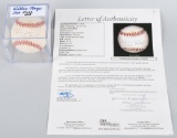 Willie Mays signed baseball blue ink JSA