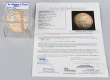 66 Cleveland Indians team ball with 26 signatures