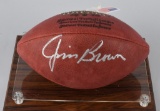 Jim Brown signed full-sized signed NFL football