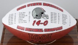 2002 Ohio State championship football in case