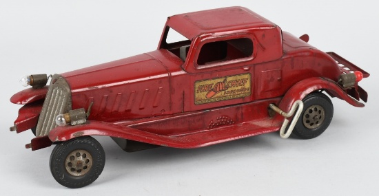 GIRARD 1930's windup FIRE CHIEF CAR